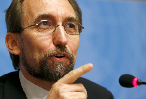 El alto comisionado de Derechos Humanos de la ONU, Zeid Ra'ad Al Hussein (Foto Reuters)