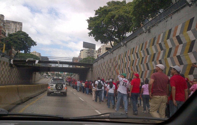 Así está la avenida Libertador (Foto)