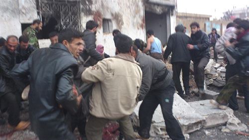 Doce muertos en su mayoría niños, en bombardeo cerca de Damasco