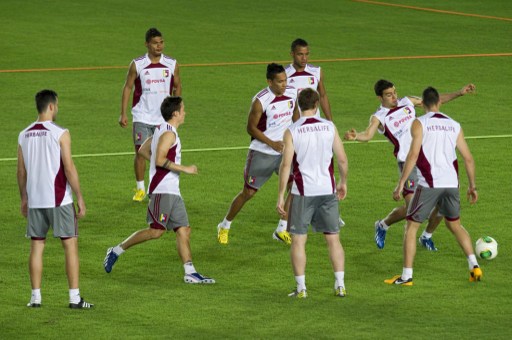 Así entrena la Vinotinto el Puerto Ordaz (Fotos)