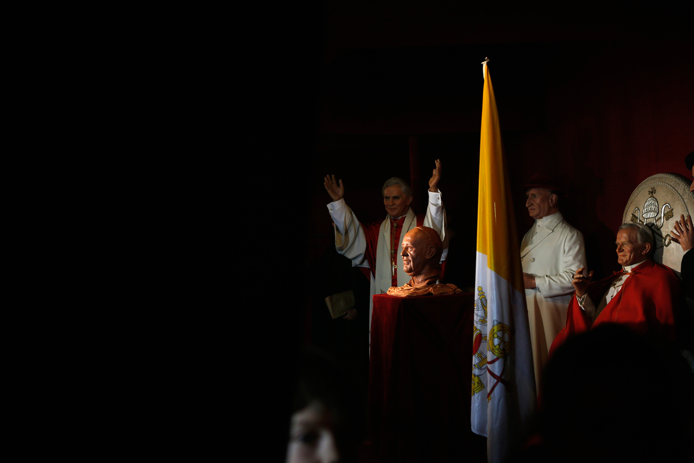 La primera escultura del papa Francisco en el Museo de Cera de Madrid (Foto)