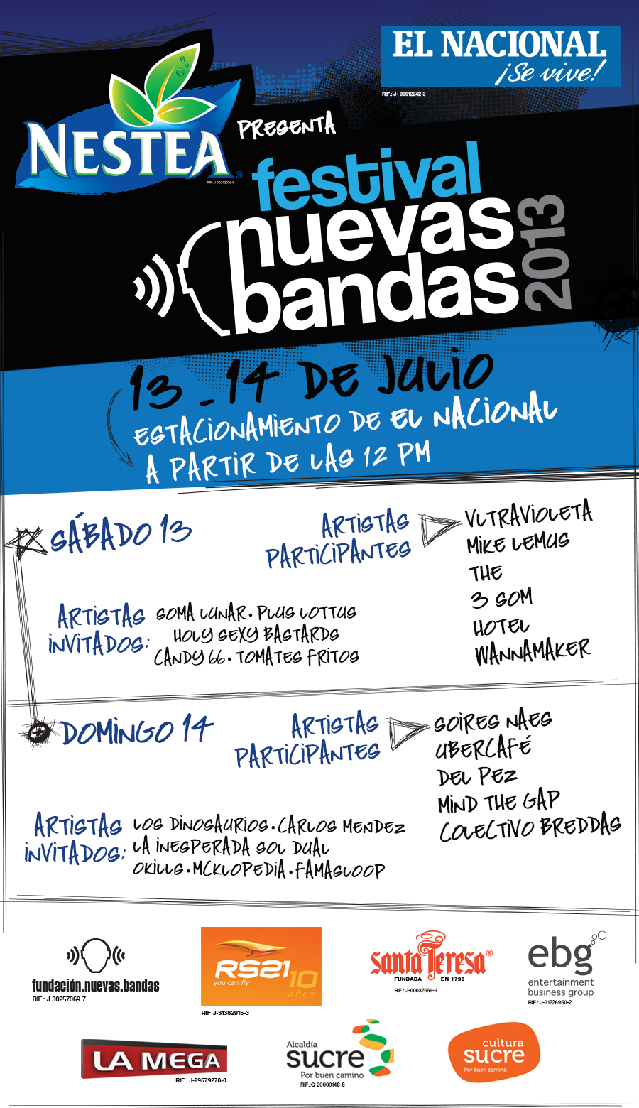 Revelado el cartel oficial del Festival Nuevas Bandas 2013