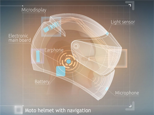 Motorizados contarán con cascos de realidad aumentada (Video + impresionante)