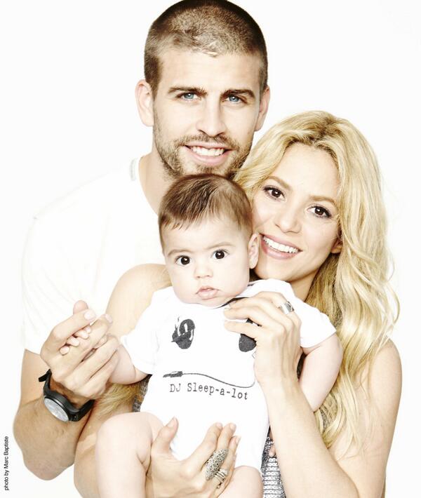 Así felicitó Shakira a Piqué por el Día del Padre (Foto)