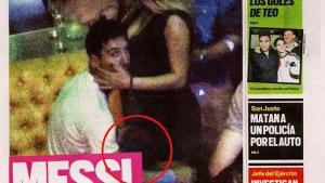 La imagen de Messi con una bailarina de striptease es un montaje