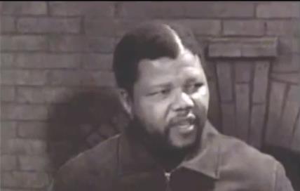 Así fue la primera entrevista en televisión de Nelson Mandela