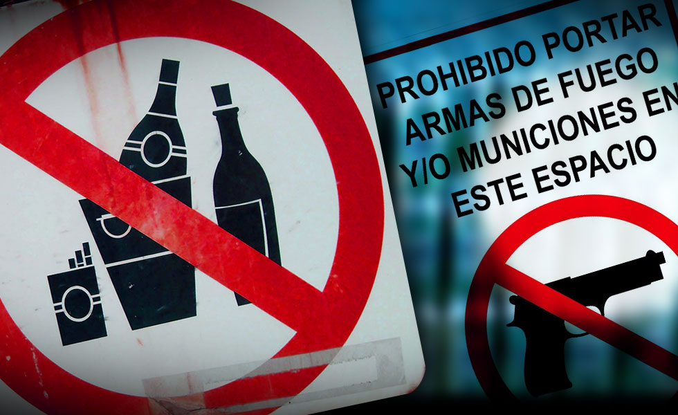 Ley seca desde el viernes 13  hasta el lunes 16 de octubre