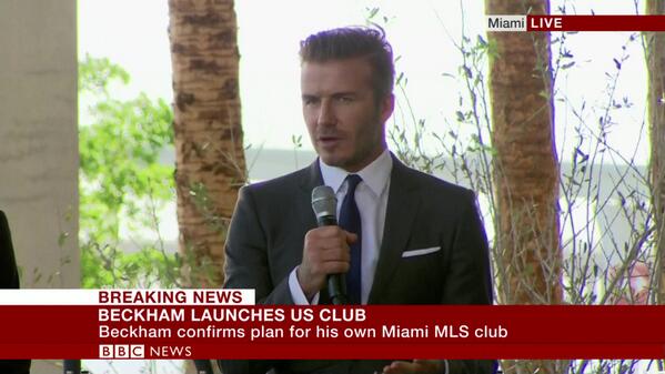 David Beckham instalará un equipo de la MLS en Miami