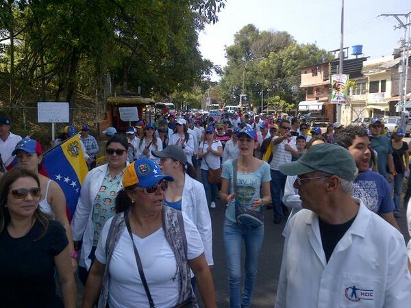 Médicos del Táchira salen a la calle en apoyo a los estudiantes