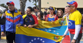 Veppex realizó protesta contra Leonel Fernández por apoyar a Maduro