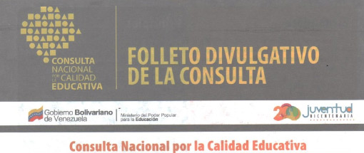 Este es el manual para la Consulta de Reforma Educativa