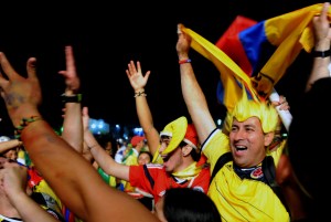 Así celebraron los colombianos el triunfo mundialista (Fotos)