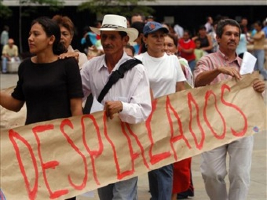 Colombia entre países con mayor número de desplazados por conflictos