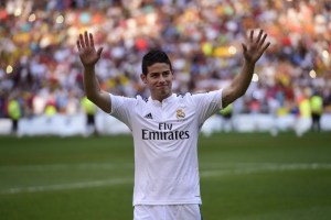 James debutará como titular en el Real Madrid este martes