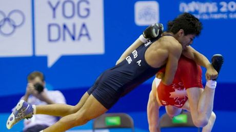 El luchador venezolano Anthony Montero logra una plata en Nanjing 2014