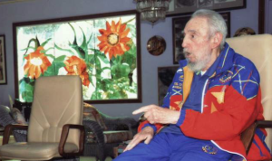 Fidel cambió su Adidas por un mono que le regaló Maduro (Foto)