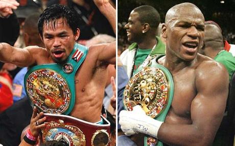 Floyd Mayweather Jr se burla de Manny Pacquiao