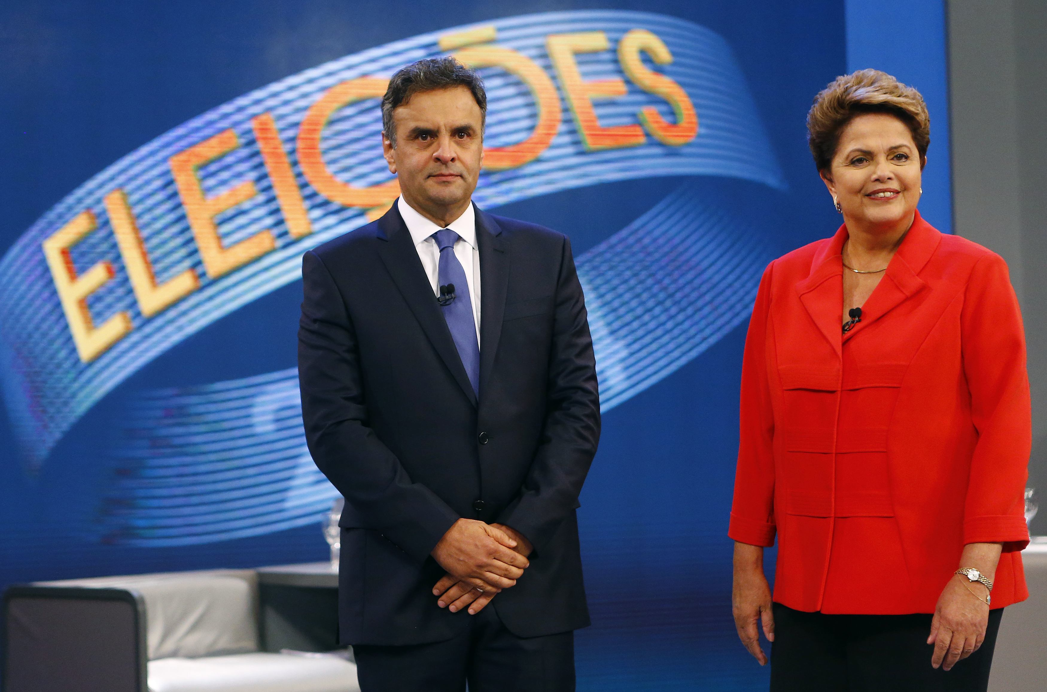 Rousseff y Neves, cabeza a cabeza en la víspera de las elecciones