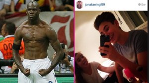 ¡Cara de tabla! Balotelli le quiso quitar la novia a un joven por Instagram