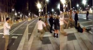 España conmocionada por agresión contra una mujer en plena calle (Video)