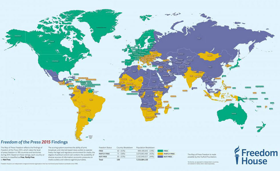 Informe Freedom House: La libertad de prensa en Venezuela es la más baja desde 2005