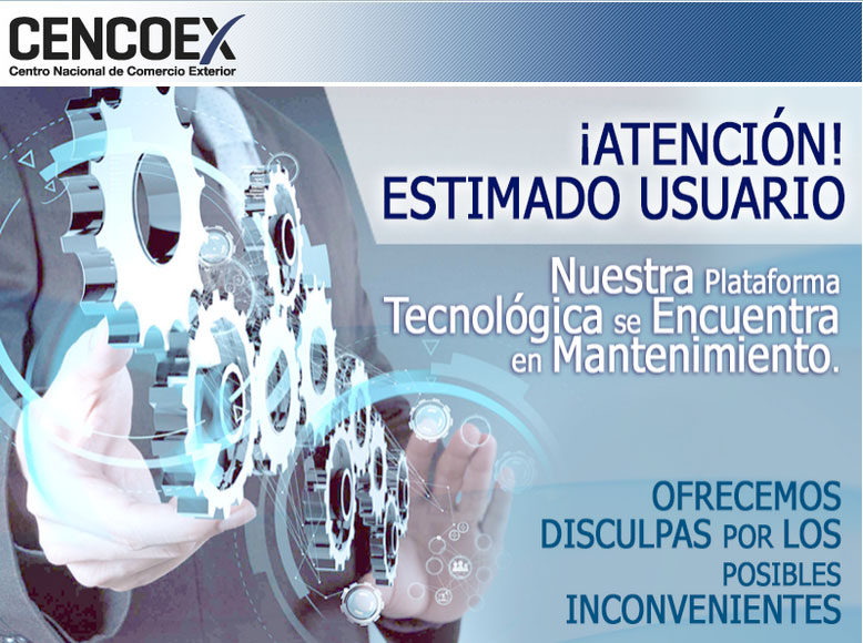 Luego de una semana, portal web de Cencoex continúa en mantenimiento