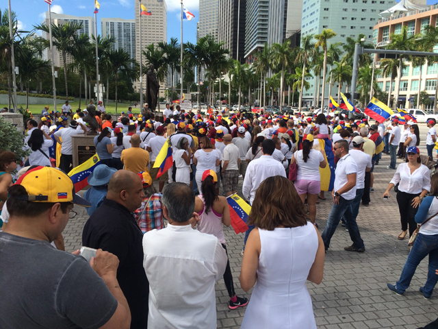 Imagen de archivo de venezolanos en Miami