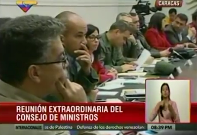 Ministros reunidos en Miraflores debaten sobre temas nacionales