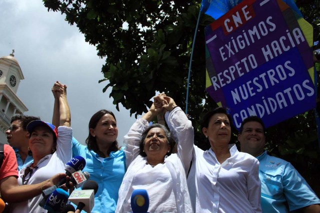 Mitzy de Ledezma, Helen Fernández y María Corina Machado (1)