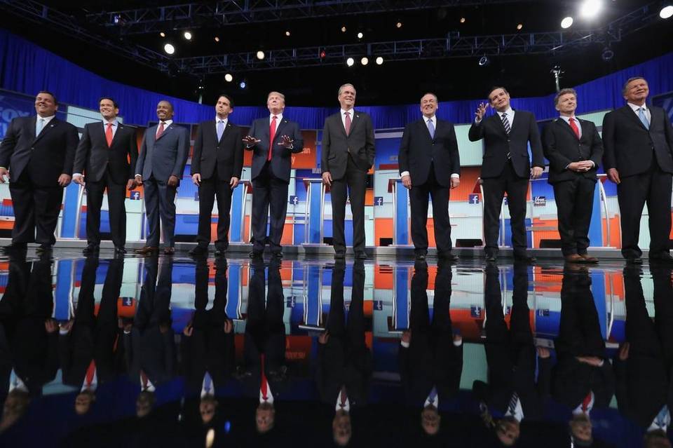 Donald Trump dominó el primer debate republicano