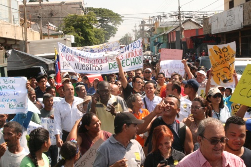 Mineros marchan en Cojedes contra decreto de expropiación