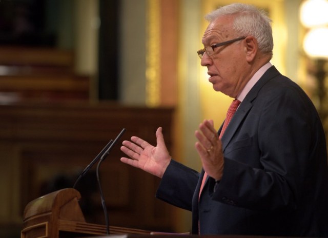  Jose Manuel Garcia-Margallo,  ministro español de Asuntos Exteriores.  AFP PHOTO/ CURTO DE LA TORRE