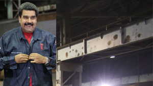 Las vigas oxidadas de Sidor que no maquillaron para el show de Maduro (fotodetalles)