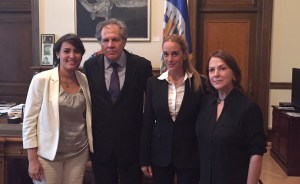 Almagro se reunió con las esposas de López, Ledezma y Ceballos en Washington