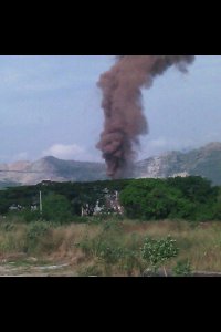Reportan explosión e incendio en subestación eléctrica en Santa Clara-Carabobo (Fotos)