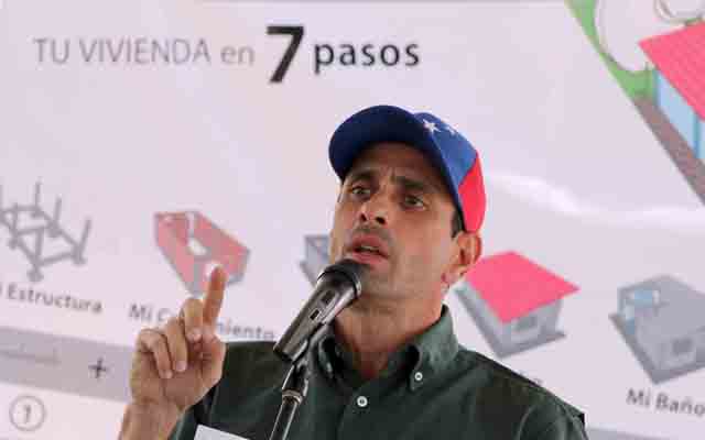 Capriles: Nuestros diputados no dejarán que otro poder obstaculice el mandato del pueblo