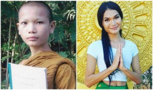 Dejó de ser un monje budista para convertirse en una modelo profesional (Fotos)