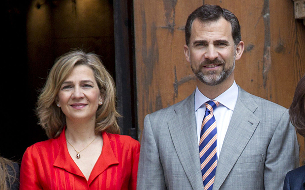 Hermana del rey de España es investigada por corrupción