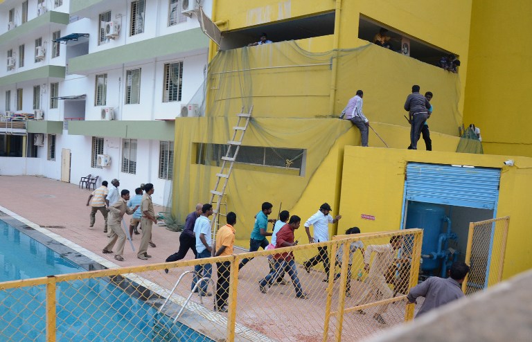 Un leopardo hiere a cinco personas tras entrar a una escuela en India (FOTOS)