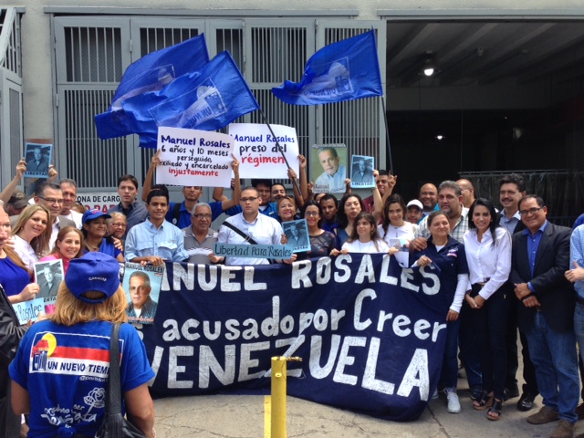 UNT exige liberación inmediata  de Manuel Rosales este martes