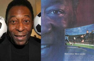 Pelé demandó a Samsung por usar a un hombre parecido a él para anunciar televisores