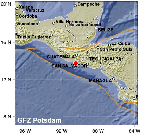 Sismo de magnitud 5 sacudió a Guatemala