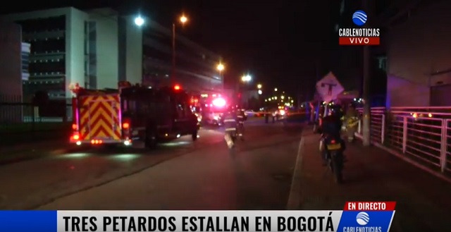 Dos explosiones simultáneas se registraron en Bogotá (Video)