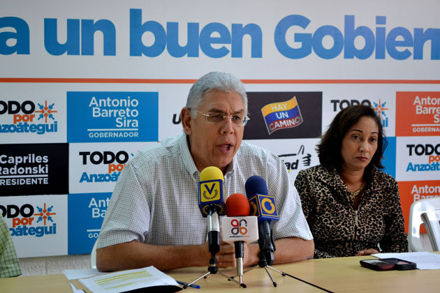 Barreto alertó que en 48 horas murieron trece pacientes con sospecha de Covid-19 en Anzoátegui