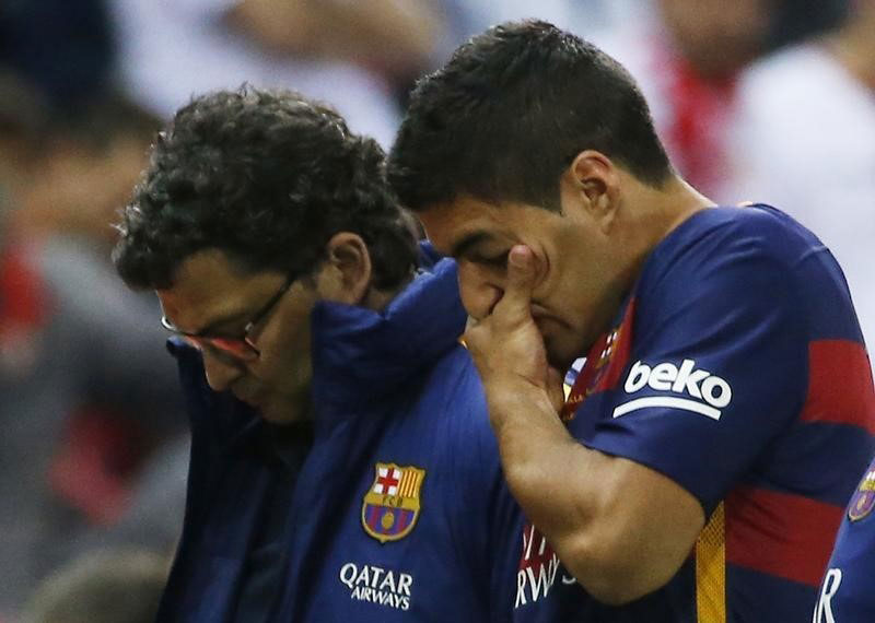 Barcelona confirmó la lesión de Luis Suárez