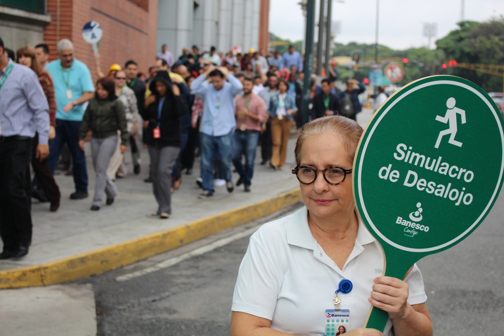 Ciudad Banesco se sumó al primer simulacro por sismo a nivel nacional