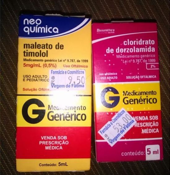 Este remedio para el glaucoma que en Venezuela no supera los dos mil bolívares, cuesta 62,5 reales en Brasil, es decir, Bs. 23.750 al cambio