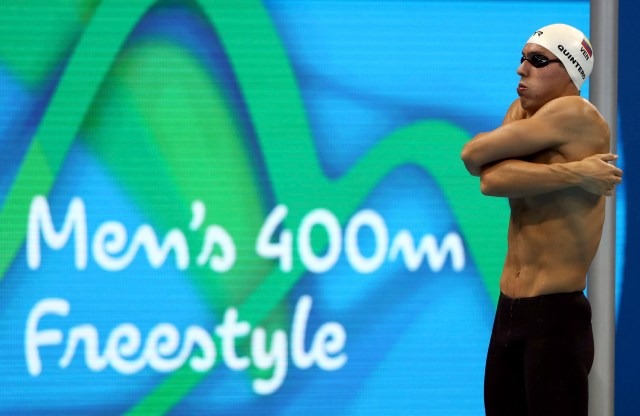 2016 Rio Olympics - Swimming - Preliminary - Men's 400m Freestyle - Heats - Olympic Aquatics Stadium - Rio de Janeiro, Brazil - 06/08/2016. Cristian Quintero (VEN) of Venezuela prepares to compete.  REUTERS/Stefan Wermuth FOR EDITORIAL USE ONLY. NOT FOR SALE FOR MARKETING OR ADVERTISING CAMPAIGNS.