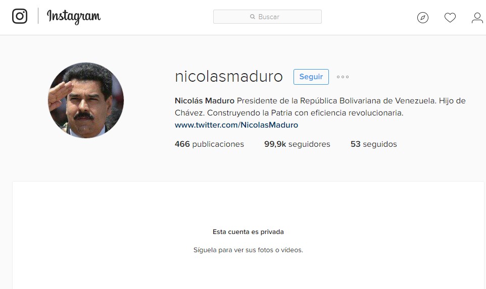 ¡No huyas Nicolás! Por menciones constantes de La Patilla, Maduro privatizó su cuenta en Instagram
