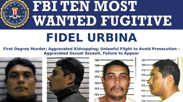 Cayó el mexicano Fidel Urbina, uno de los 10 hombres más buscados por el FBI